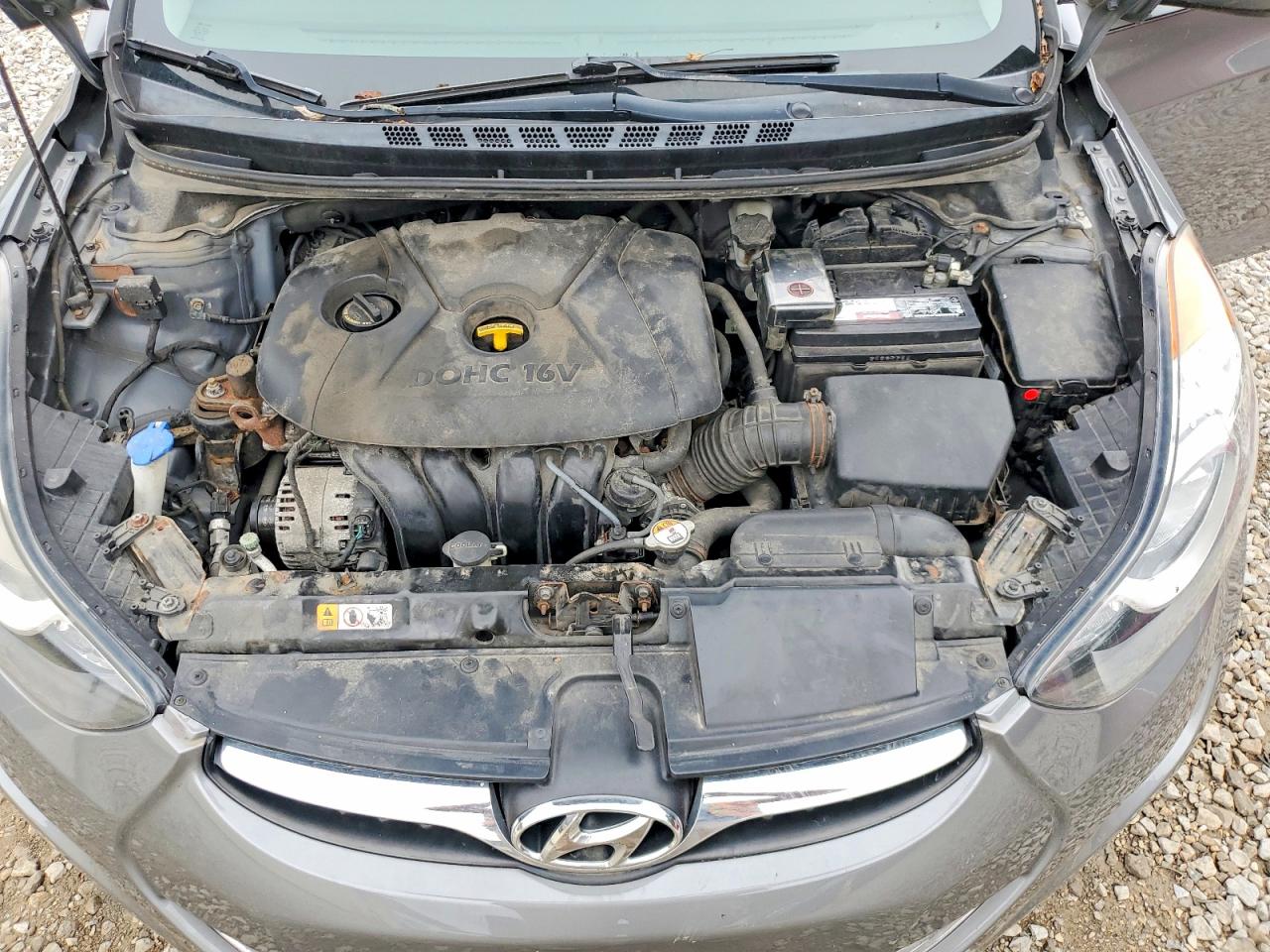 2013 Hyundai Elantra Gls Gray vin: 5NPDH4AE4DH426102
