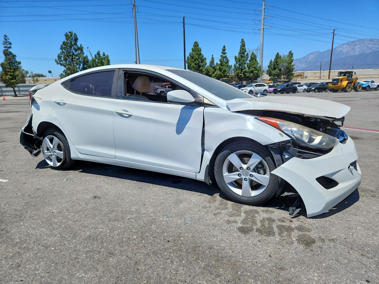 2013 Hyundai Elantra Gls White vin: 5NPDH4AE4DH428058