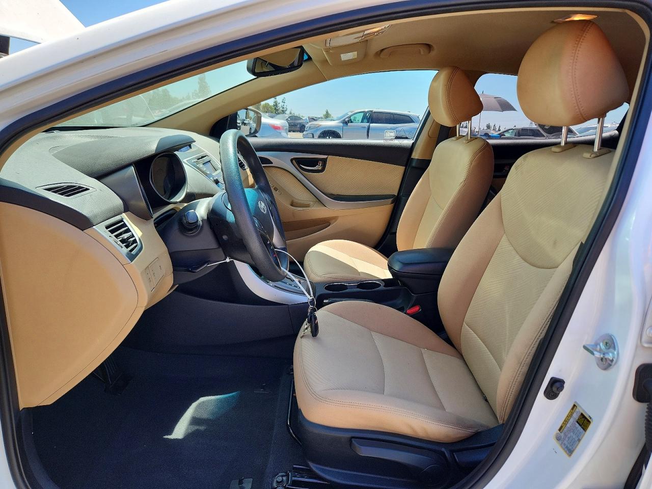 2013 Hyundai Elantra Gls White vin: 5NPDH4AE4DH428058
