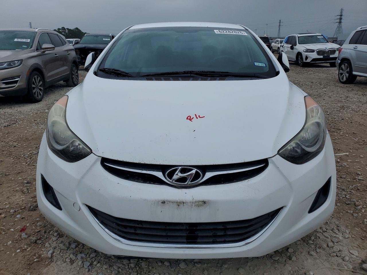 2013 Hyundai Elantra Gls White vin: 5NPDH4AE4DH428352
