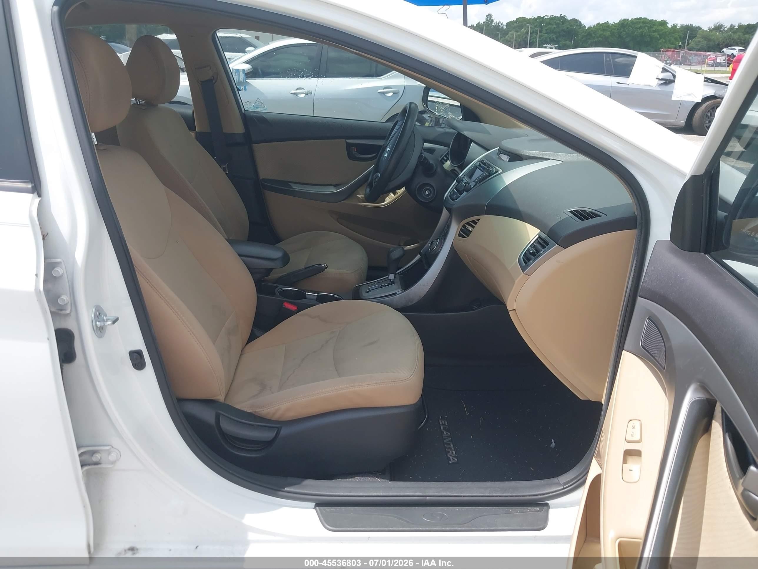 2013 Hyundai Elantra Gls White vin: 5NPDH4AE4DH430070