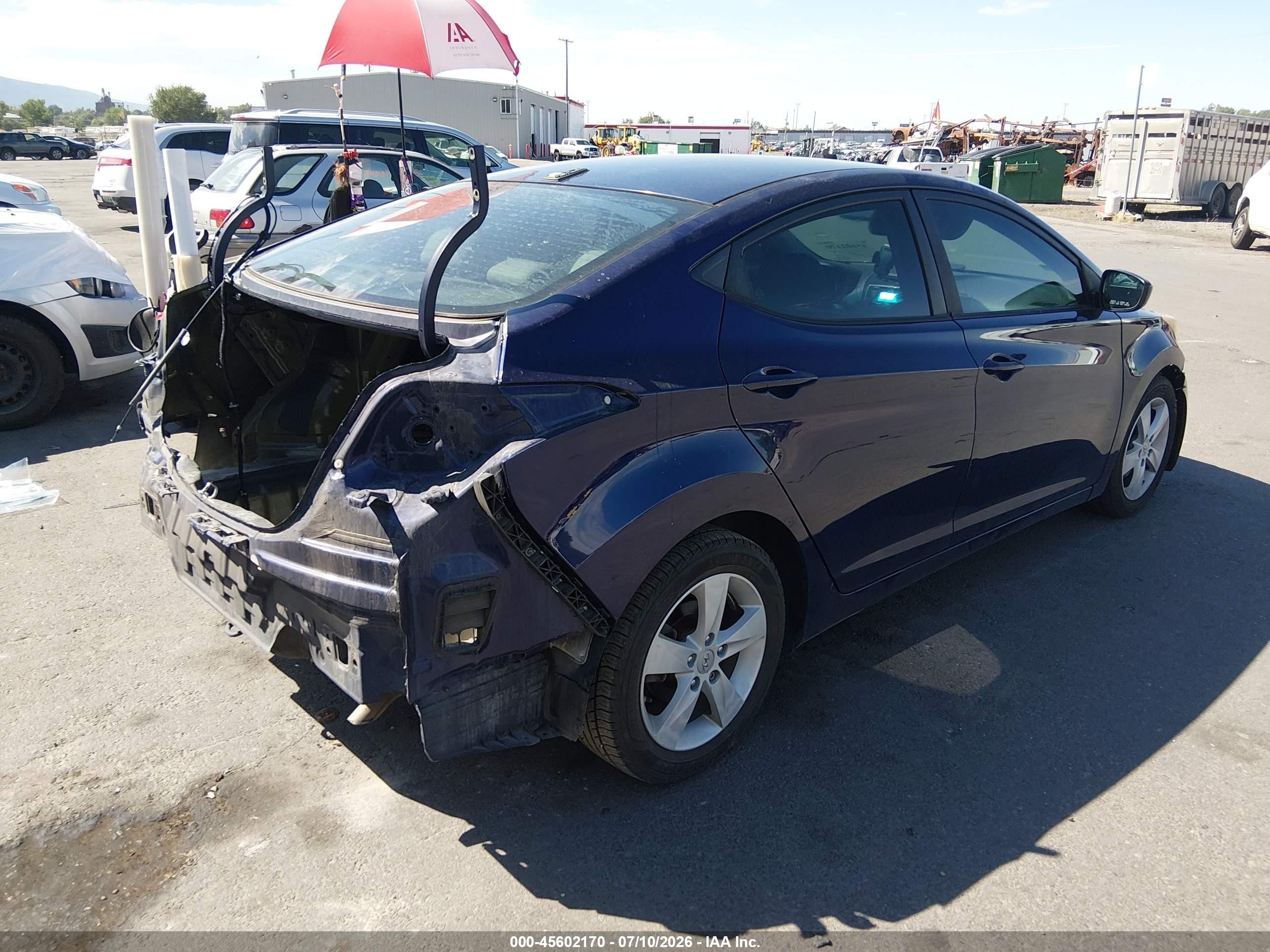 2013 Hyundai Elantra Gls Синий vin: 5NPDH4AE4DH431820