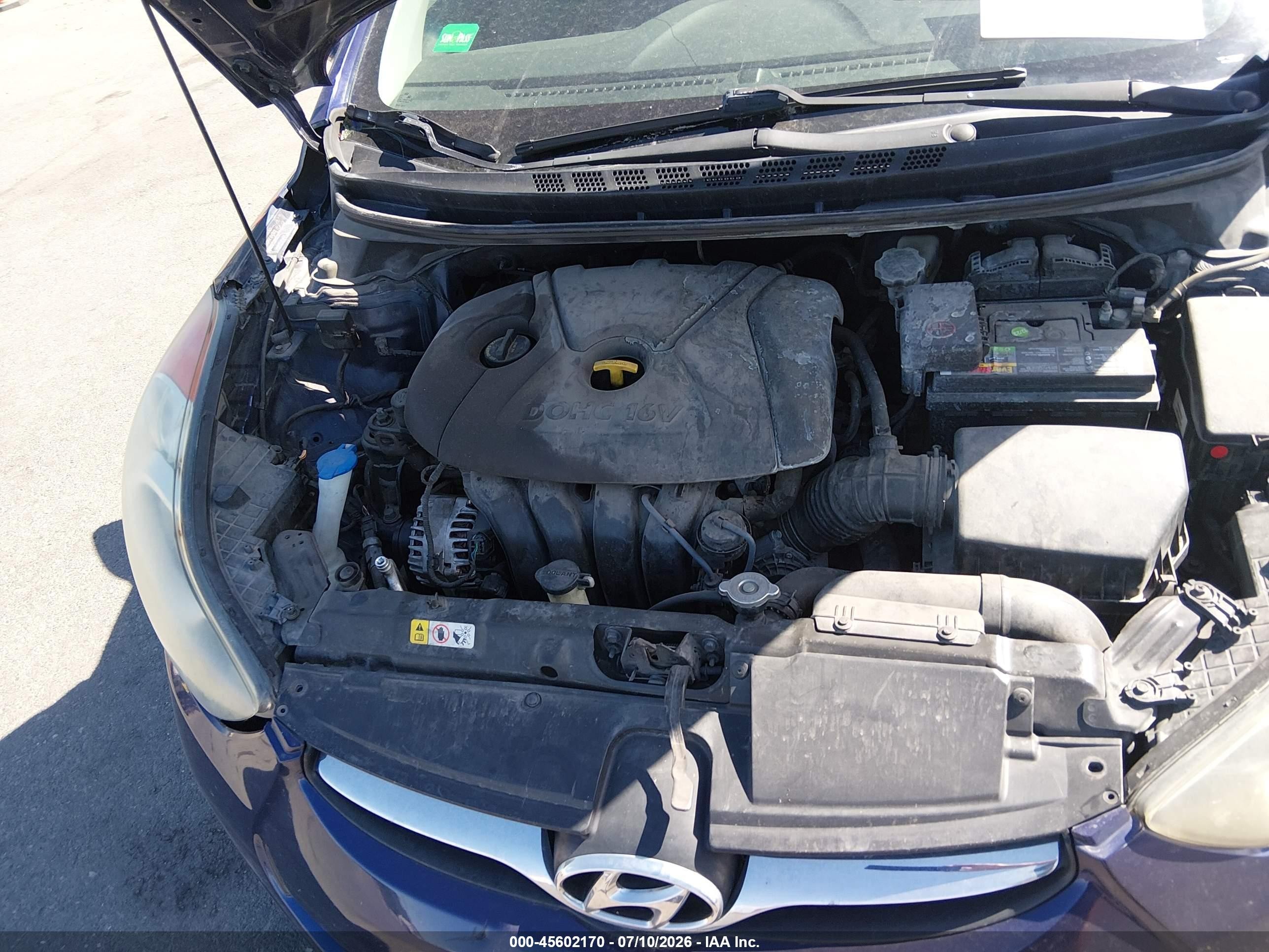 2013 Hyundai Elantra Gls Синий vin: 5NPDH4AE4DH431820