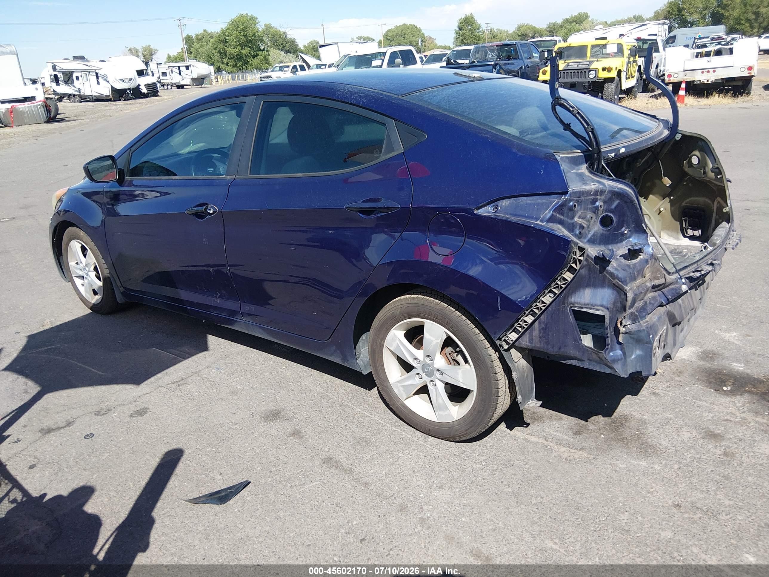 2013 Hyundai Elantra Gls Синий vin: 5NPDH4AE4DH431820