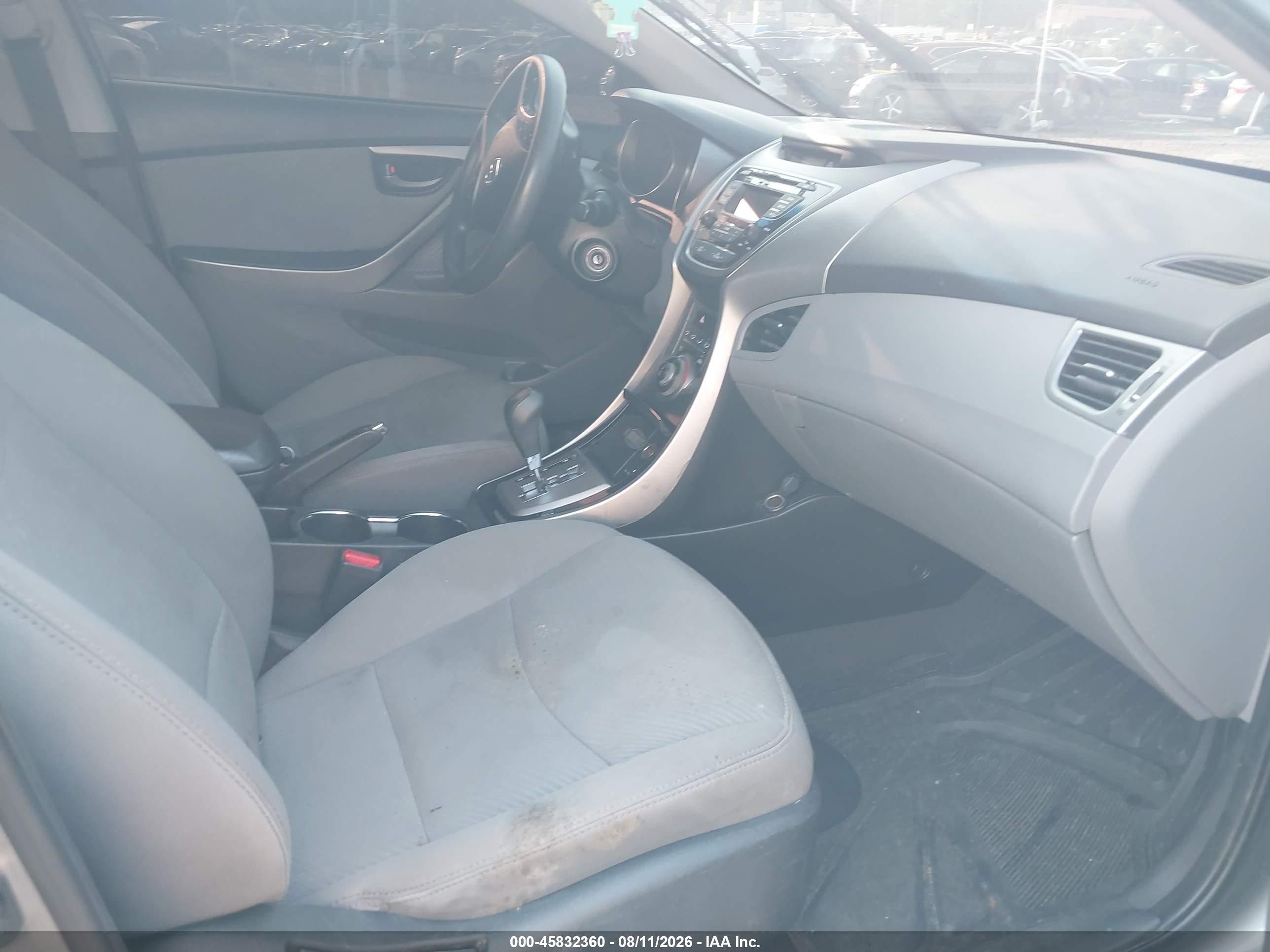 2013 Hyundai Elantra Gls Gray vin: 5NPDH4AE4DH435320