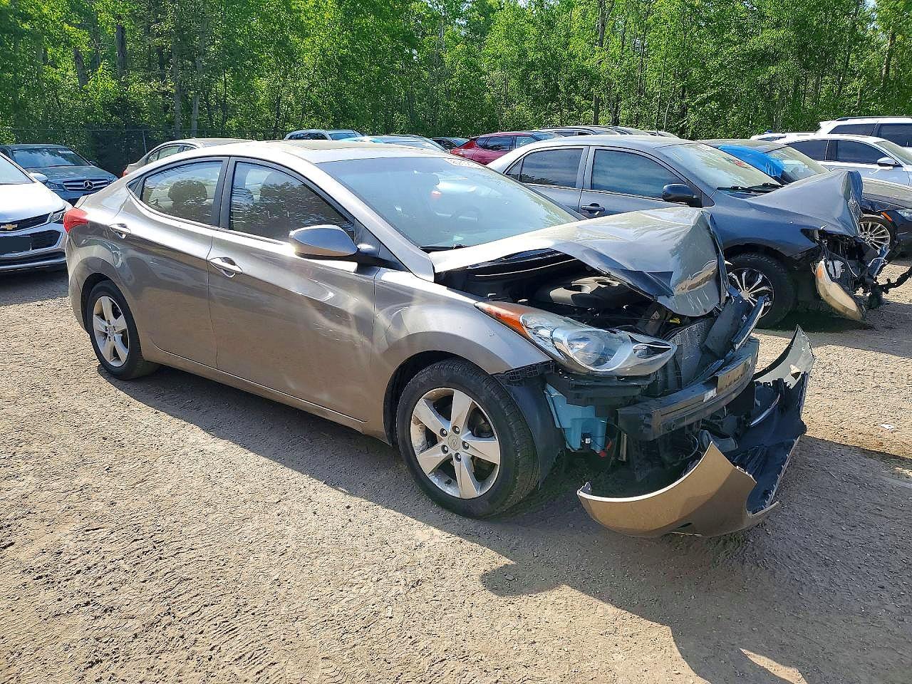 2013 Hyundai Elantra Gls Tan vin: 5NPDH4AE4DH437925