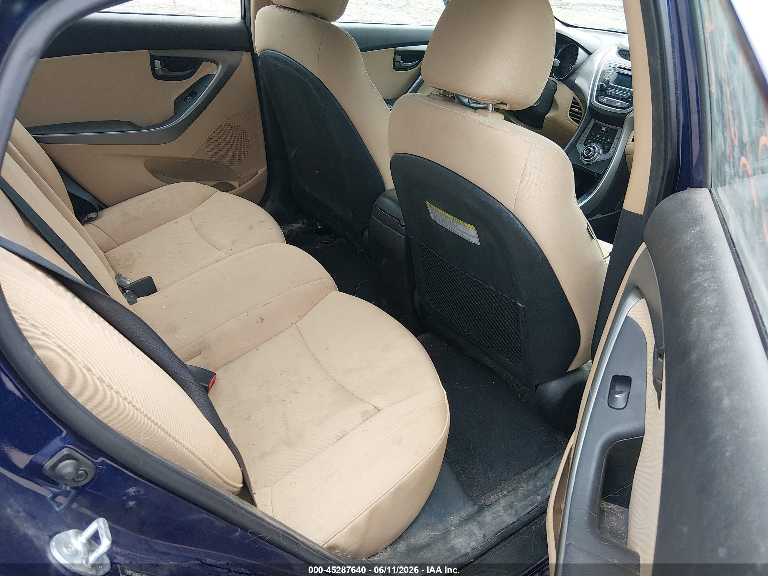 2013 Hyundai Elantra Gls Blue vin: 5NPDH4AE4DH449976