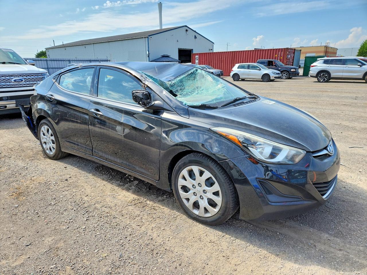 2014 Hyundai Elantra Gl Black vin: 5NPDH4AE4EH460042