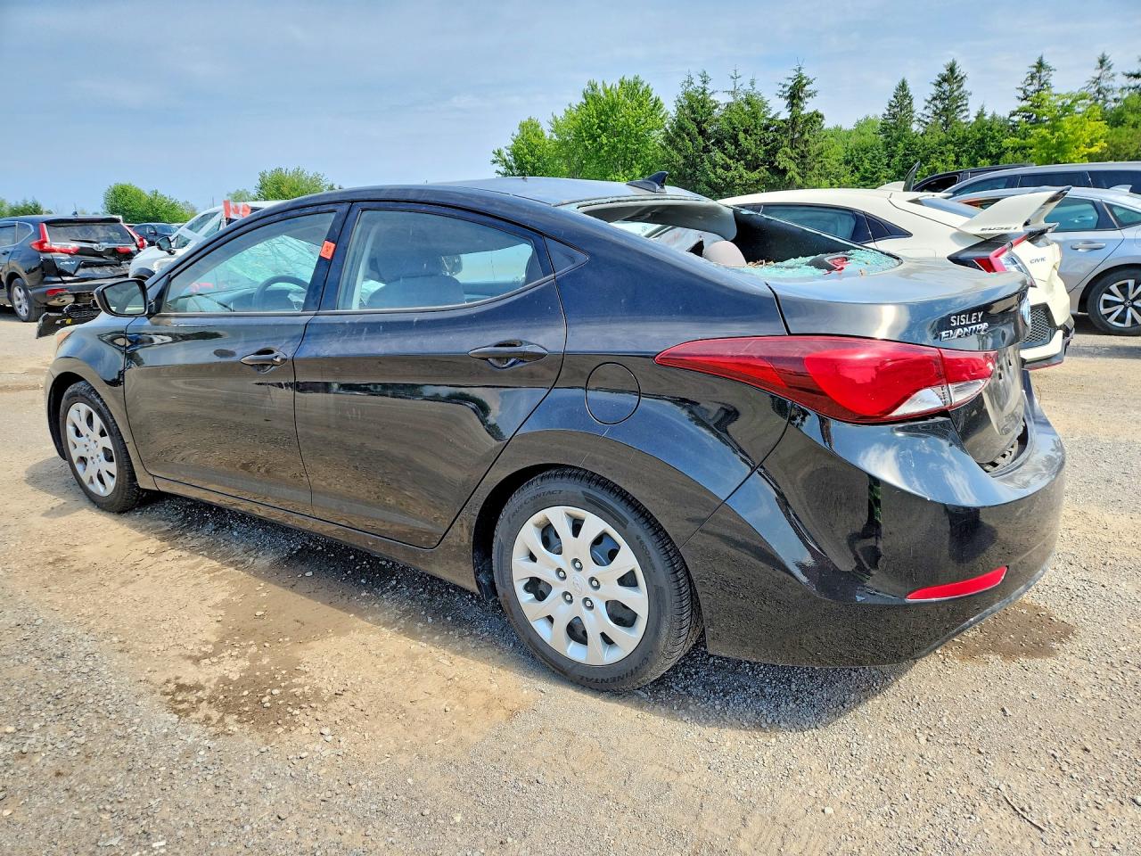 2014 Hyundai Elantra Gl Black vin: 5NPDH4AE4EH460042
