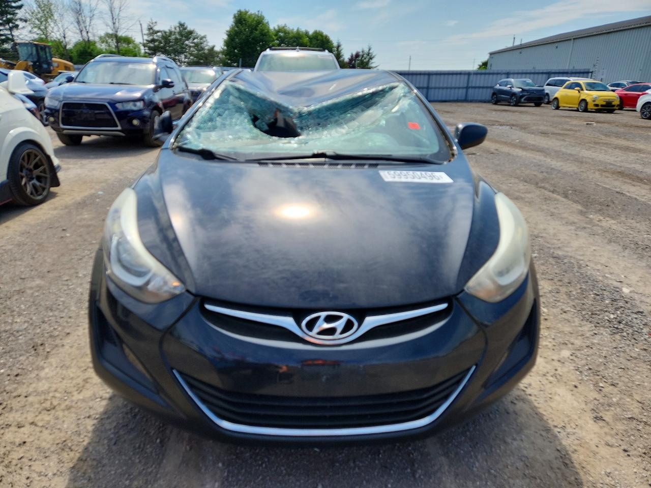 2014 Hyundai Elantra Gl Black vin: 5NPDH4AE4EH460042