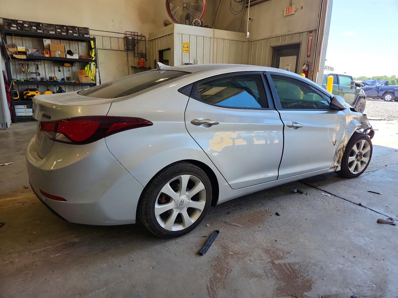 2014 Hyundai Elantra Se Silver vin: 5NPDH4AE4EH464317
