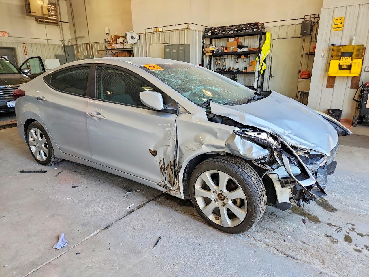 2014 Hyundai Elantra Se Silver vin: 5NPDH4AE4EH464317