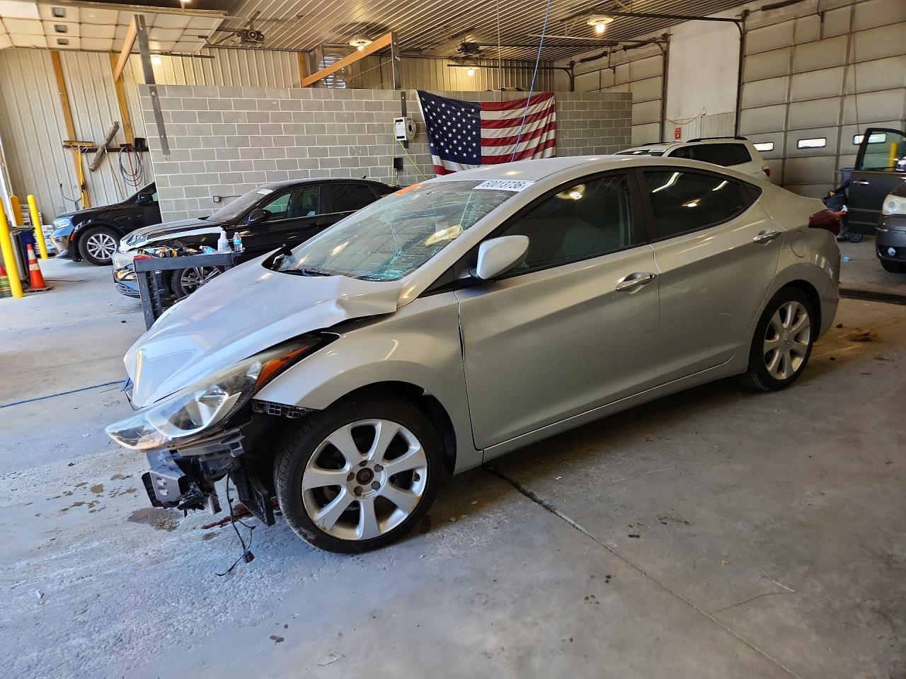 2014 Hyundai Elantra Se Silver vin: 5NPDH4AE4EH464317