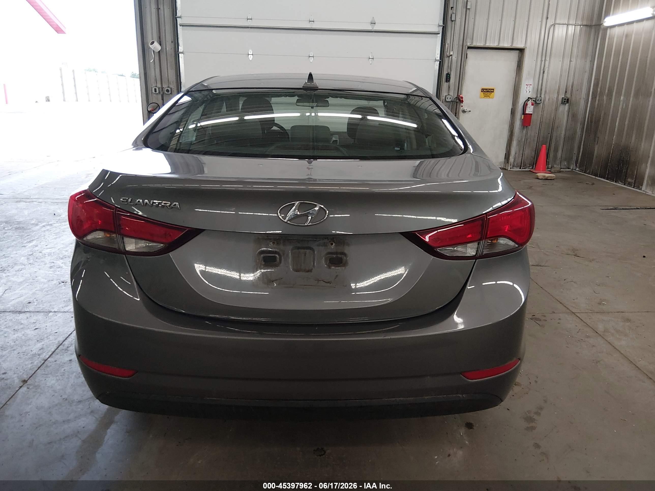 2014 Hyundai Elantra Se Gray vin: 5NPDH4AE4EH466505