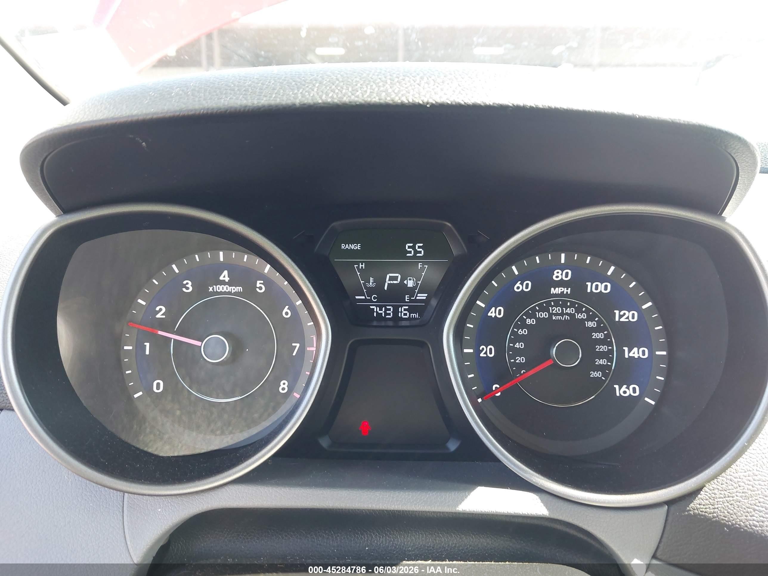2014 Hyundai Elantra Se Red vin: 5NPDH4AE4EH466665