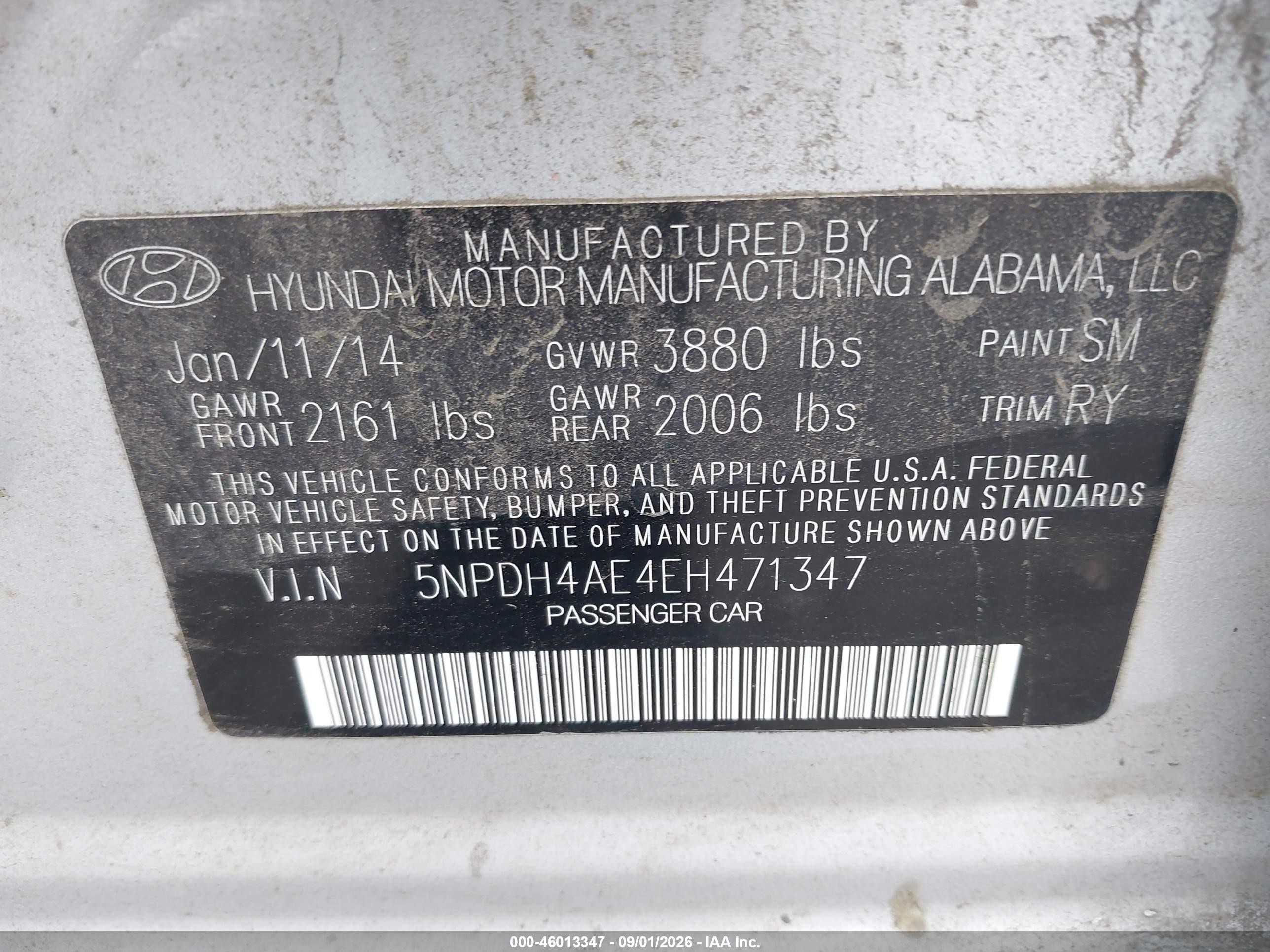 2014 Hyundai Elantra Limited Silver vin: 5NPDH4AE4EH471347