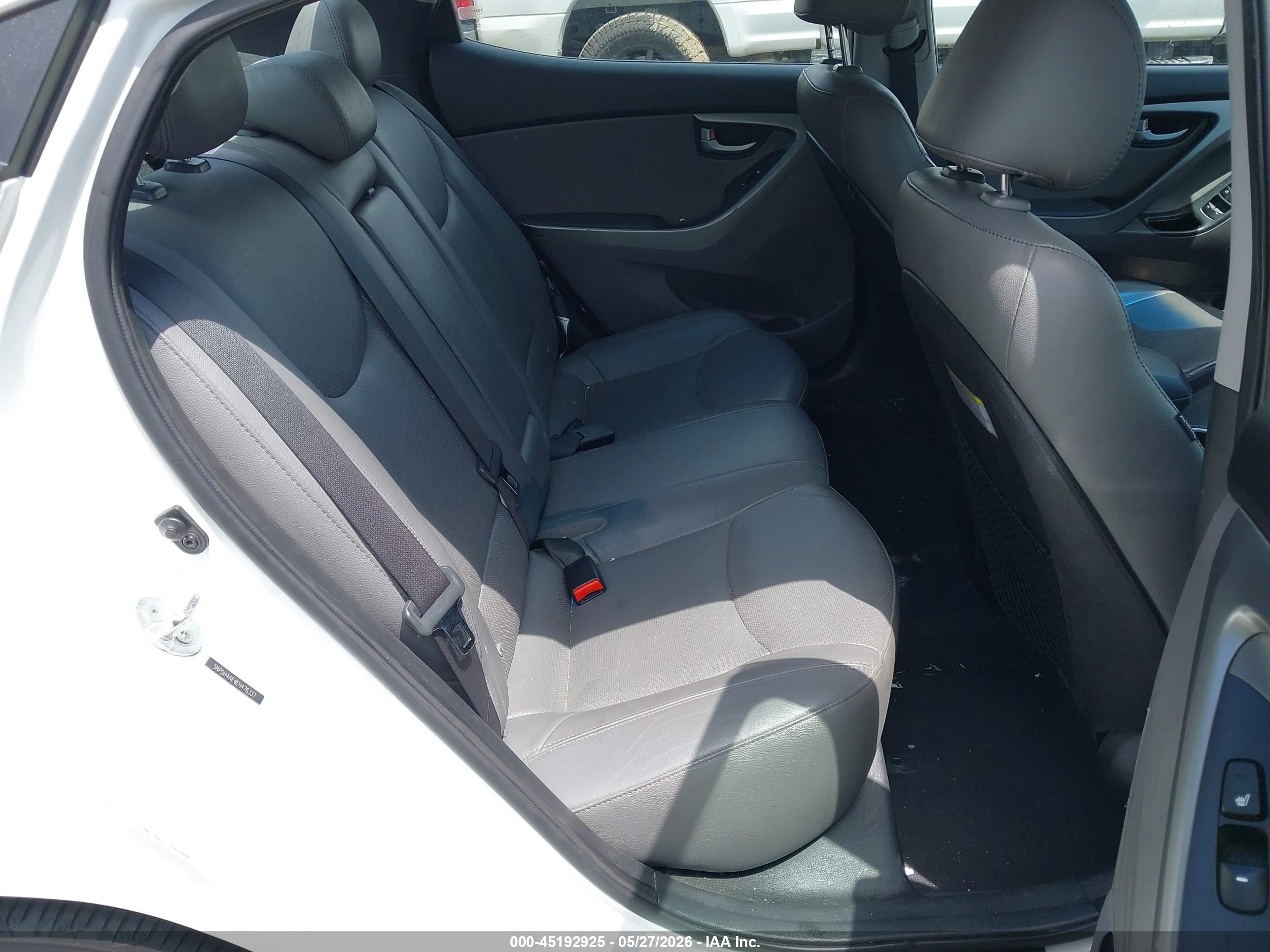 2014 Hyundai Elantra Limited White vin: 5NPDH4AE4EH476337
