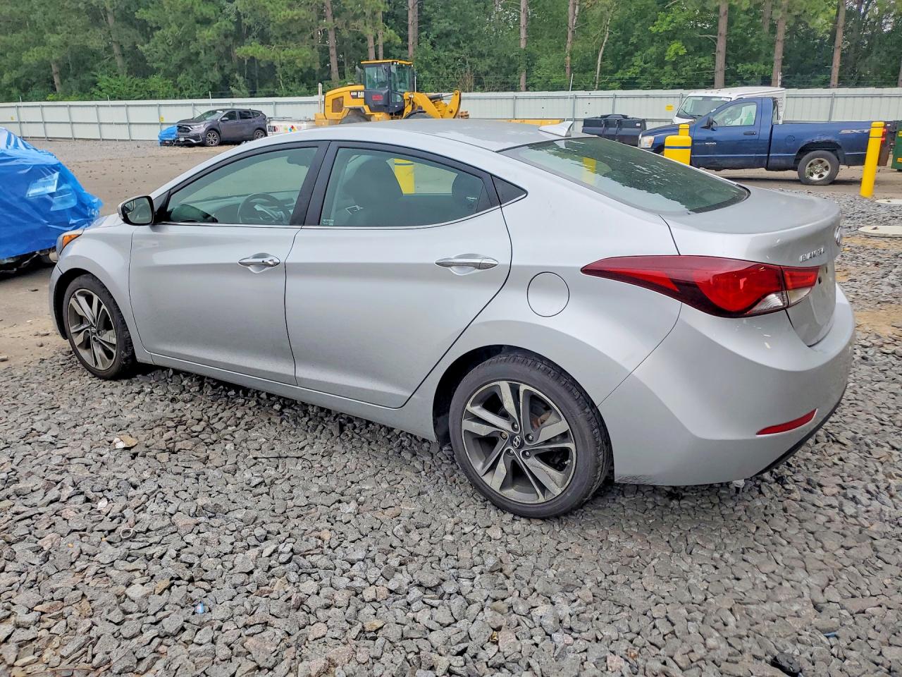 2014 Hyundai Elantra Limited Silver vin: 5NPDH4AE4EH476385