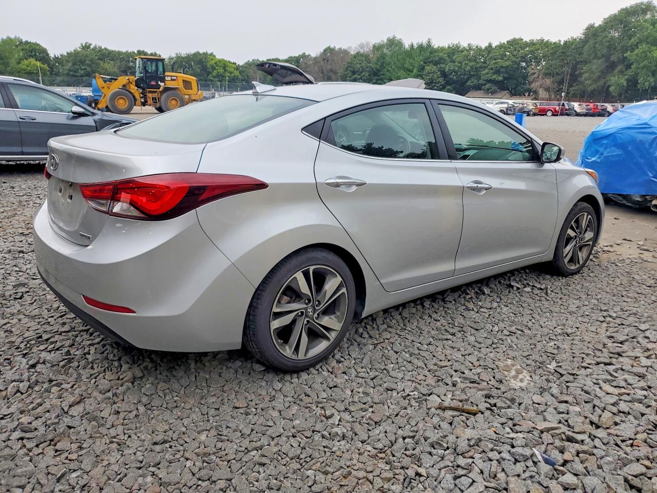 2014 Hyundai Elantra Limited Silver vin: 5NPDH4AE4EH476385