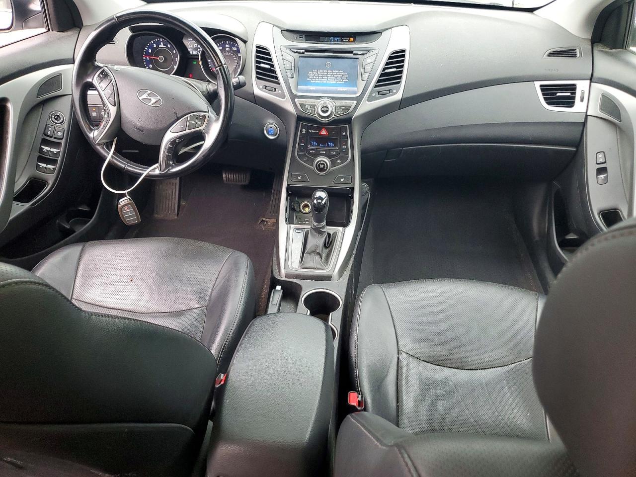 2014 Hyundai Elantra Limited Silver vin: 5NPDH4AE4EH476385