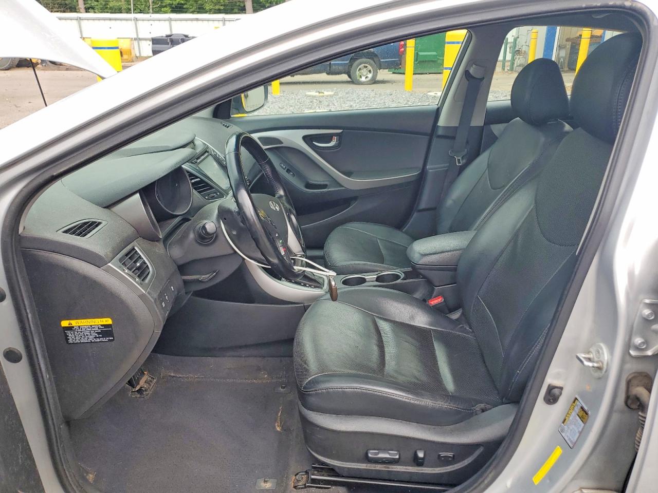 2014 Hyundai Elantra Limited Silver vin: 5NPDH4AE4EH476385