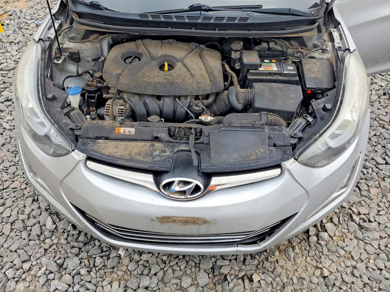 2014 Hyundai Elantra Limited Silver vin: 5NPDH4AE4EH476385