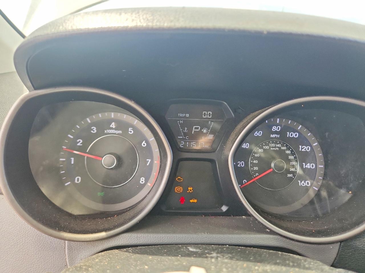 2014 Hyundai Elantra Se Gray vin: 5NPDH4AE4EH479903