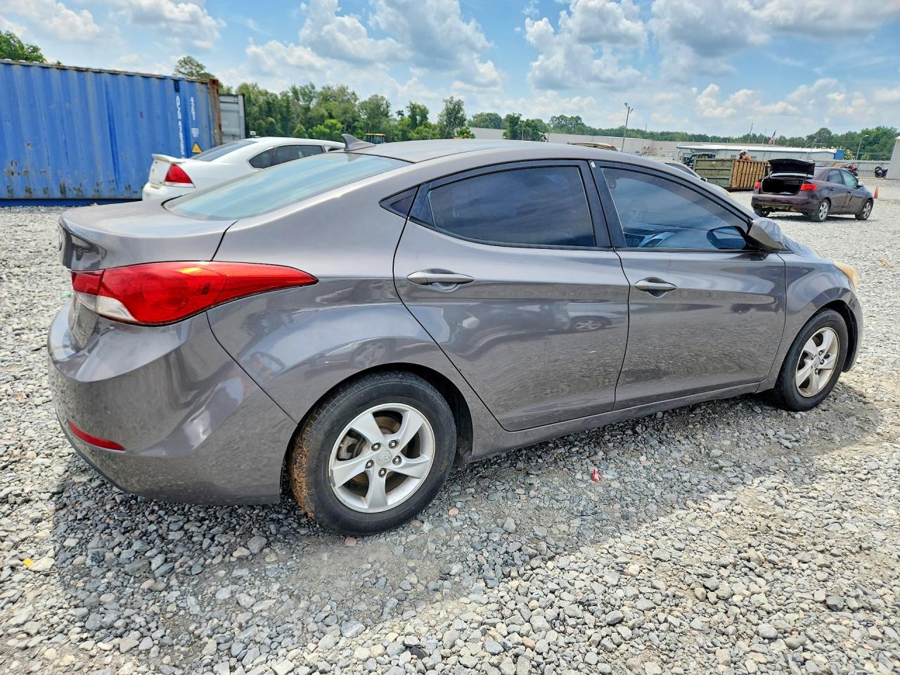 2014 Hyundai Elantra Se Gray vin: 5NPDH4AE4EH479903