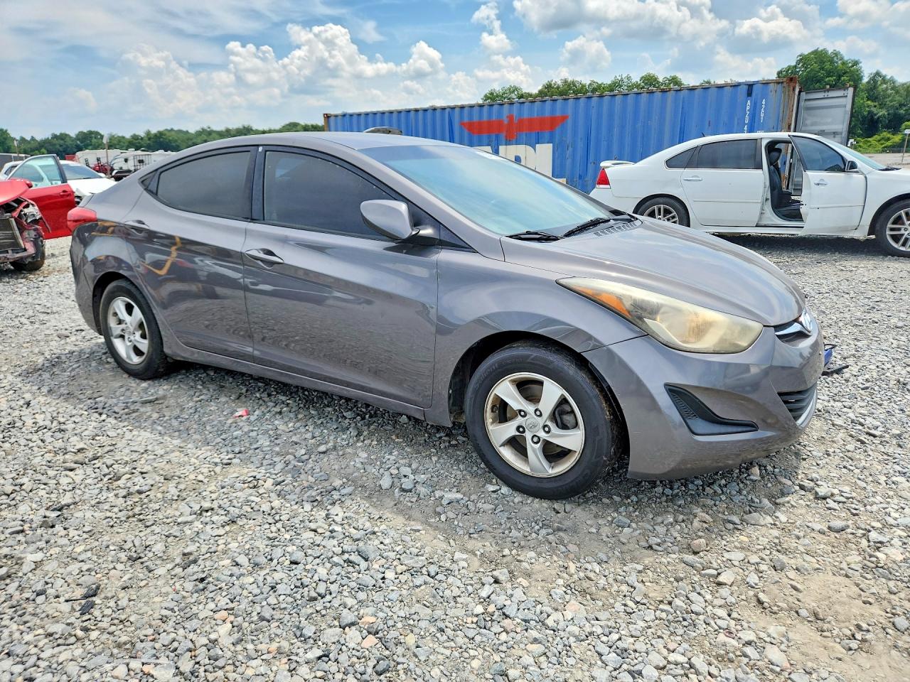 2014 Hyundai Elantra Se Gray vin: 5NPDH4AE4EH479903