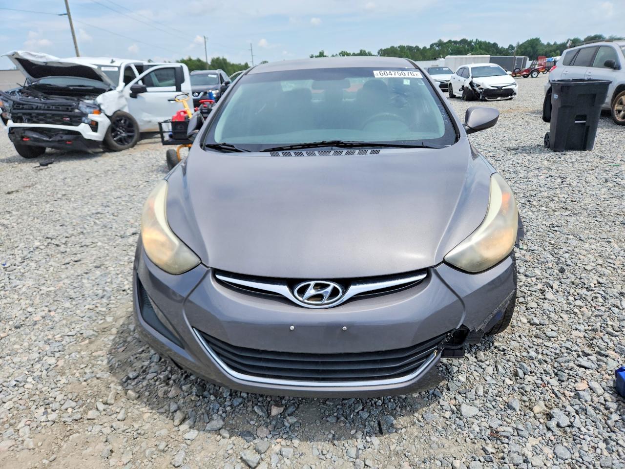 2014 Hyundai Elantra Se Gray vin: 5NPDH4AE4EH479903