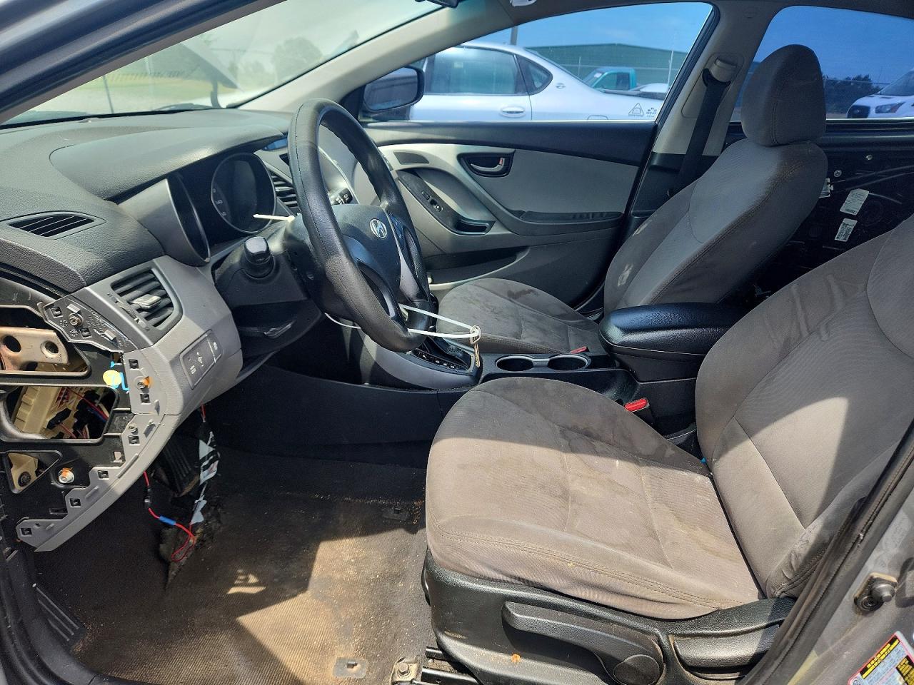 2014 Hyundai Elantra Se Gray vin: 5NPDH4AE4EH479903