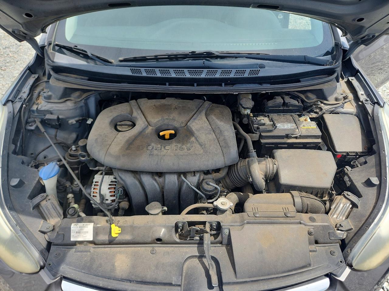 2014 Hyundai Elantra Se Gray vin: 5NPDH4AE4EH479903