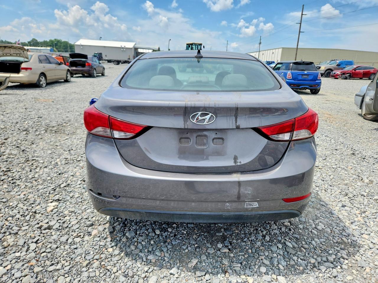 2014 Hyundai Elantra Se Gray vin: 5NPDH4AE4EH479903