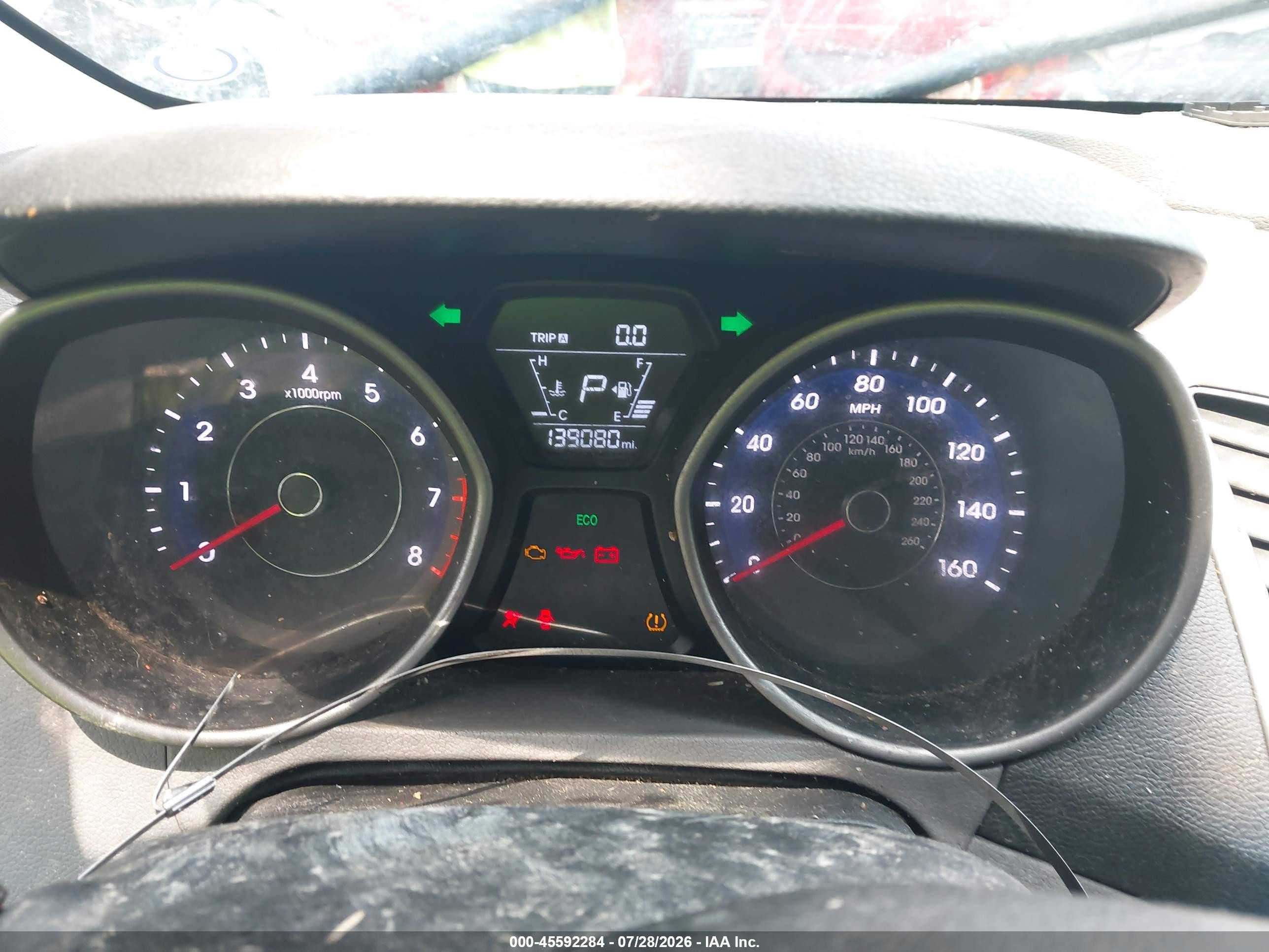 2014 Hyundai Elantra Se Gray vin: 5NPDH4AE4EH480145