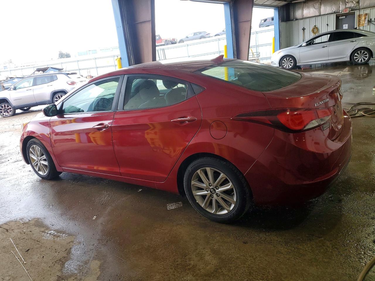 2014 Hyundai Elantra Бордовый vin: 5NPDH4AE4EH482963