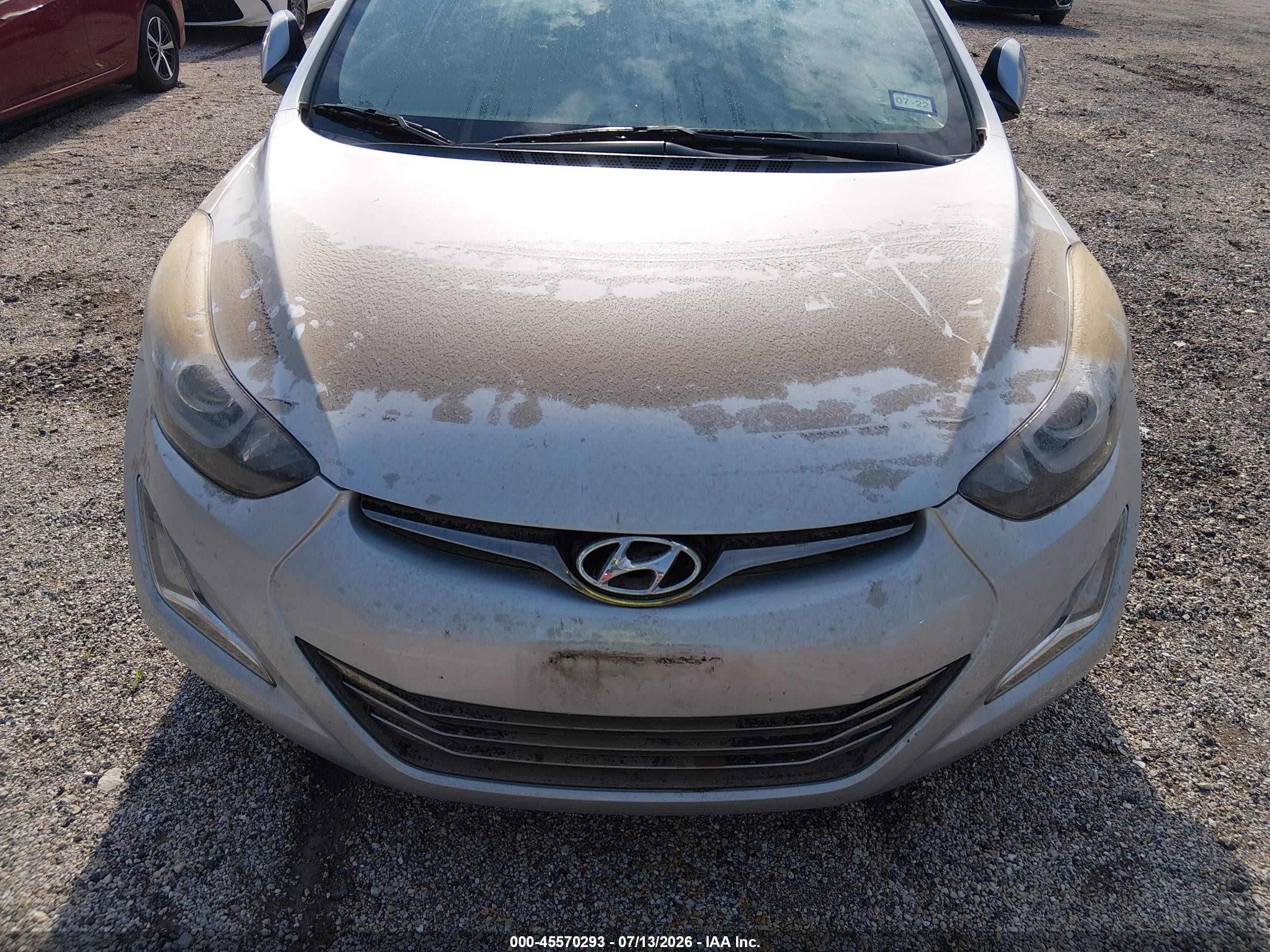 2014 Hyundai Elantra Limited Silver vin: 5NPDH4AE4EH484258