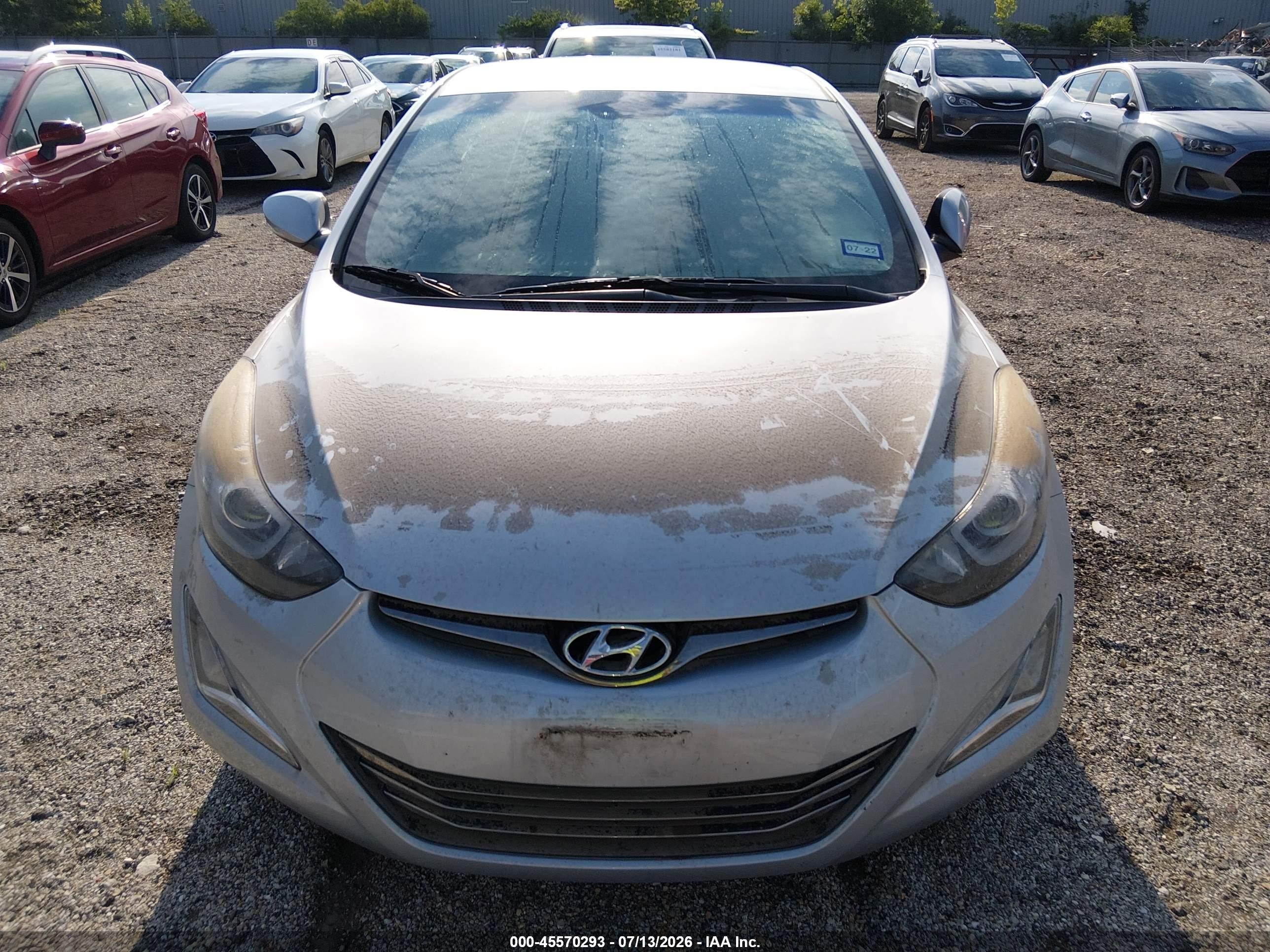 2014 Hyundai Elantra Limited Silver vin: 5NPDH4AE4EH484258