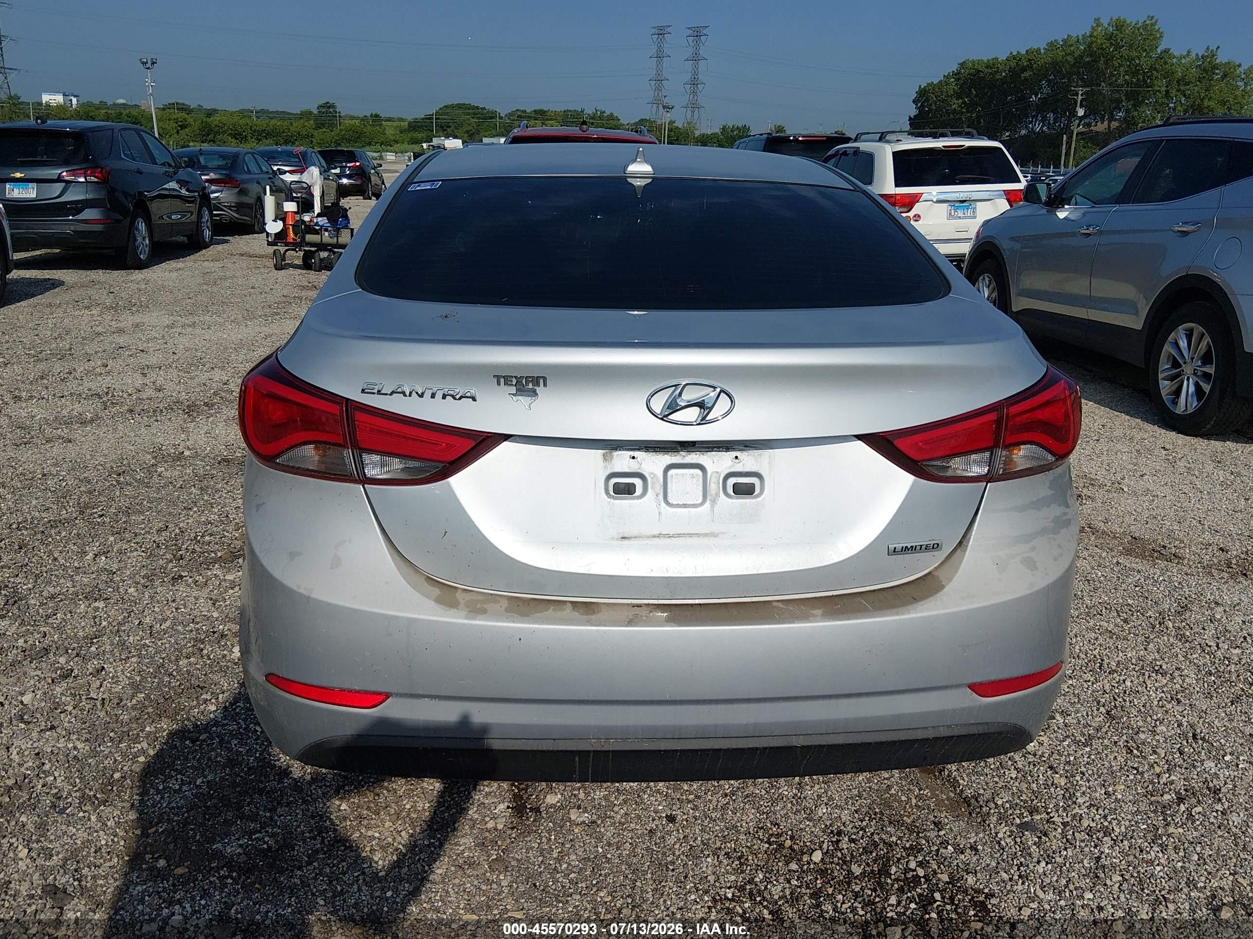 2014 Hyundai Elantra Limited Silver vin: 5NPDH4AE4EH484258