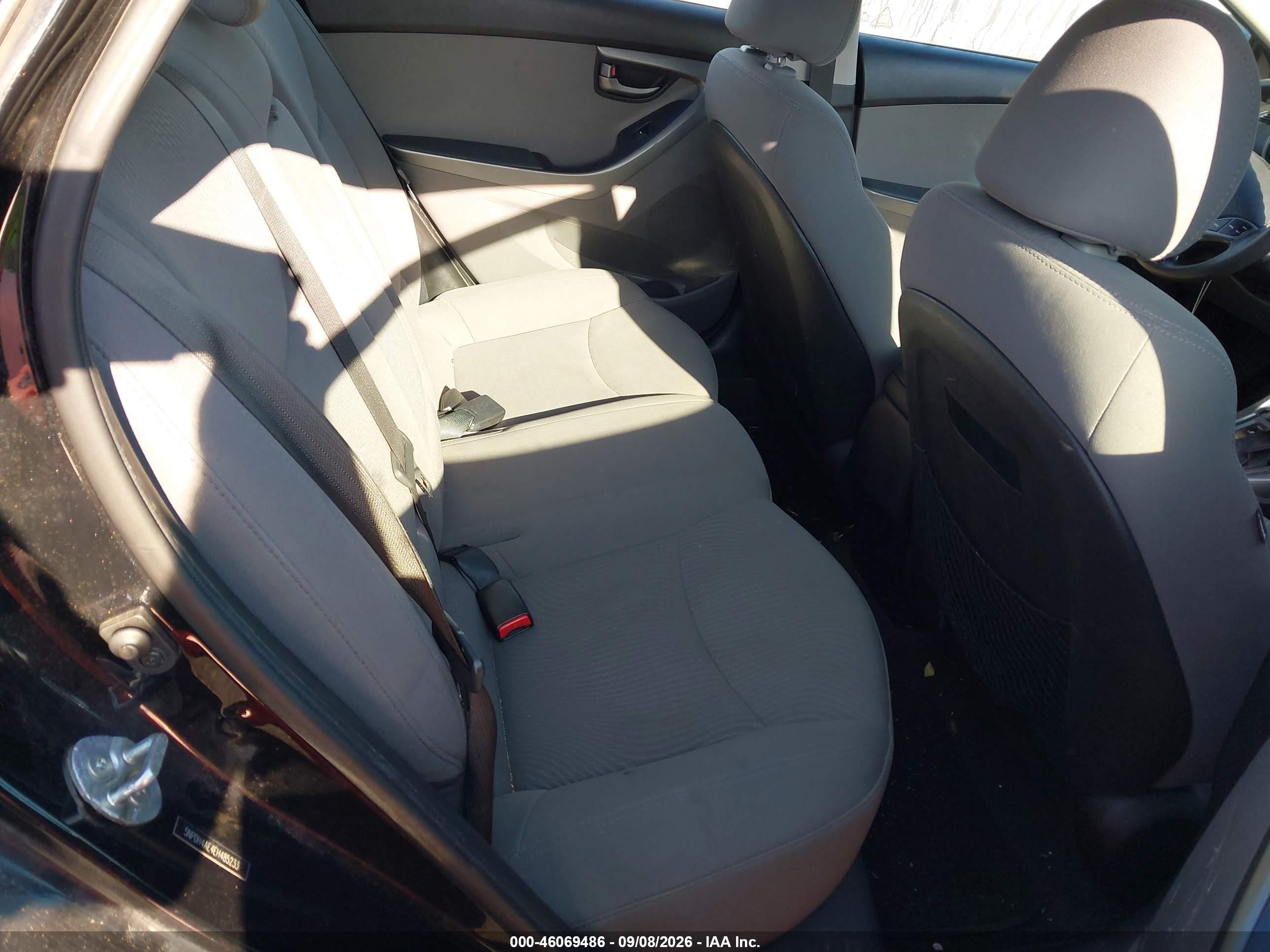 2014 Hyundai Elantra Se Черный vin: 5NPDH4AE4EH485233