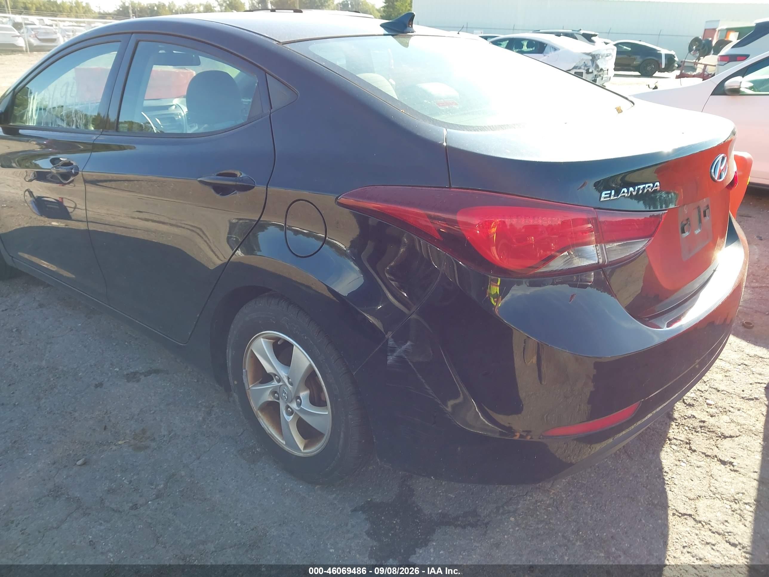 2014 Hyundai Elantra Se Черный vin: 5NPDH4AE4EH485233