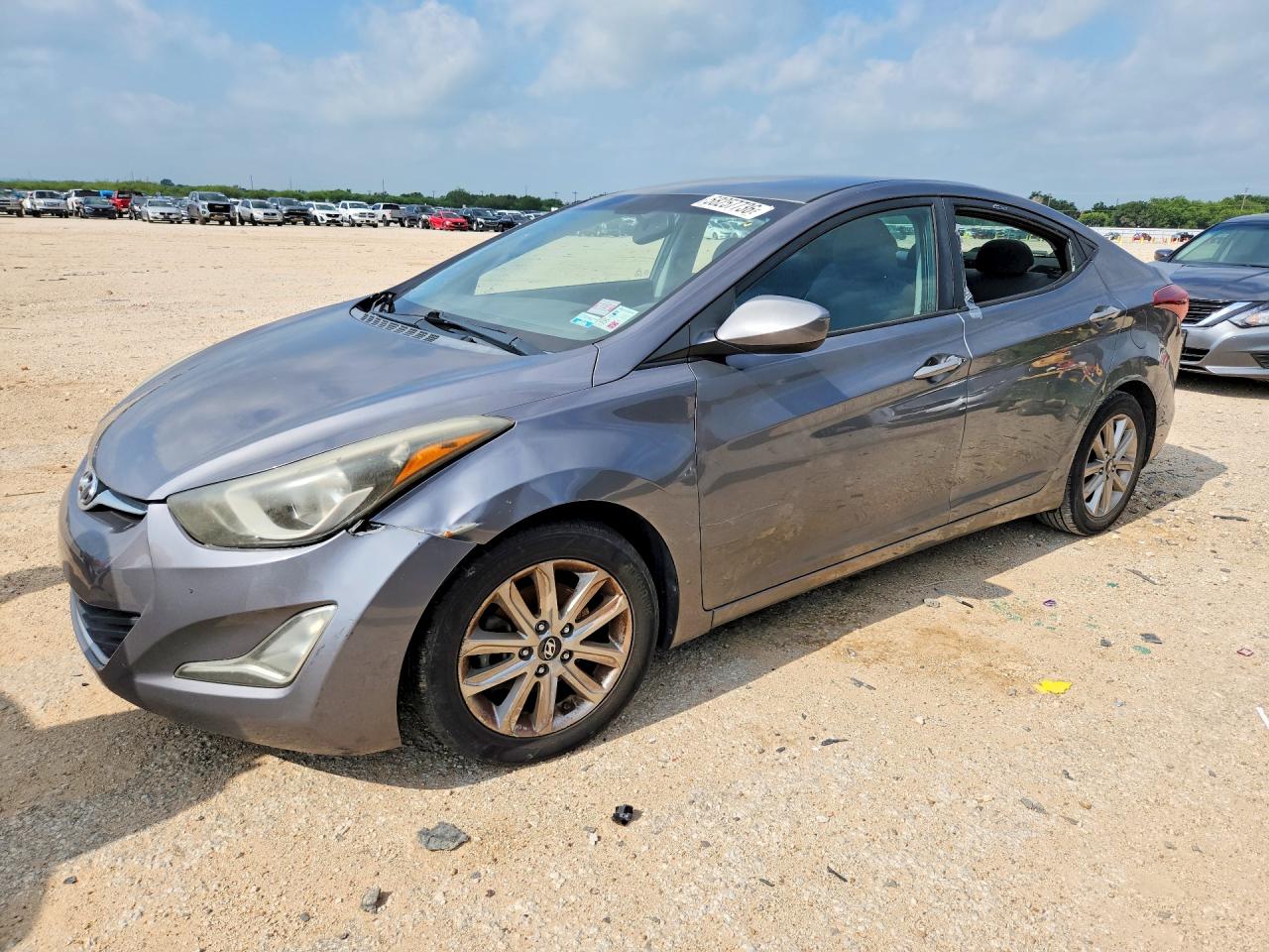 2014 Hyundai Elantra Se Silver vin: 5NPDH4AE4EH488052