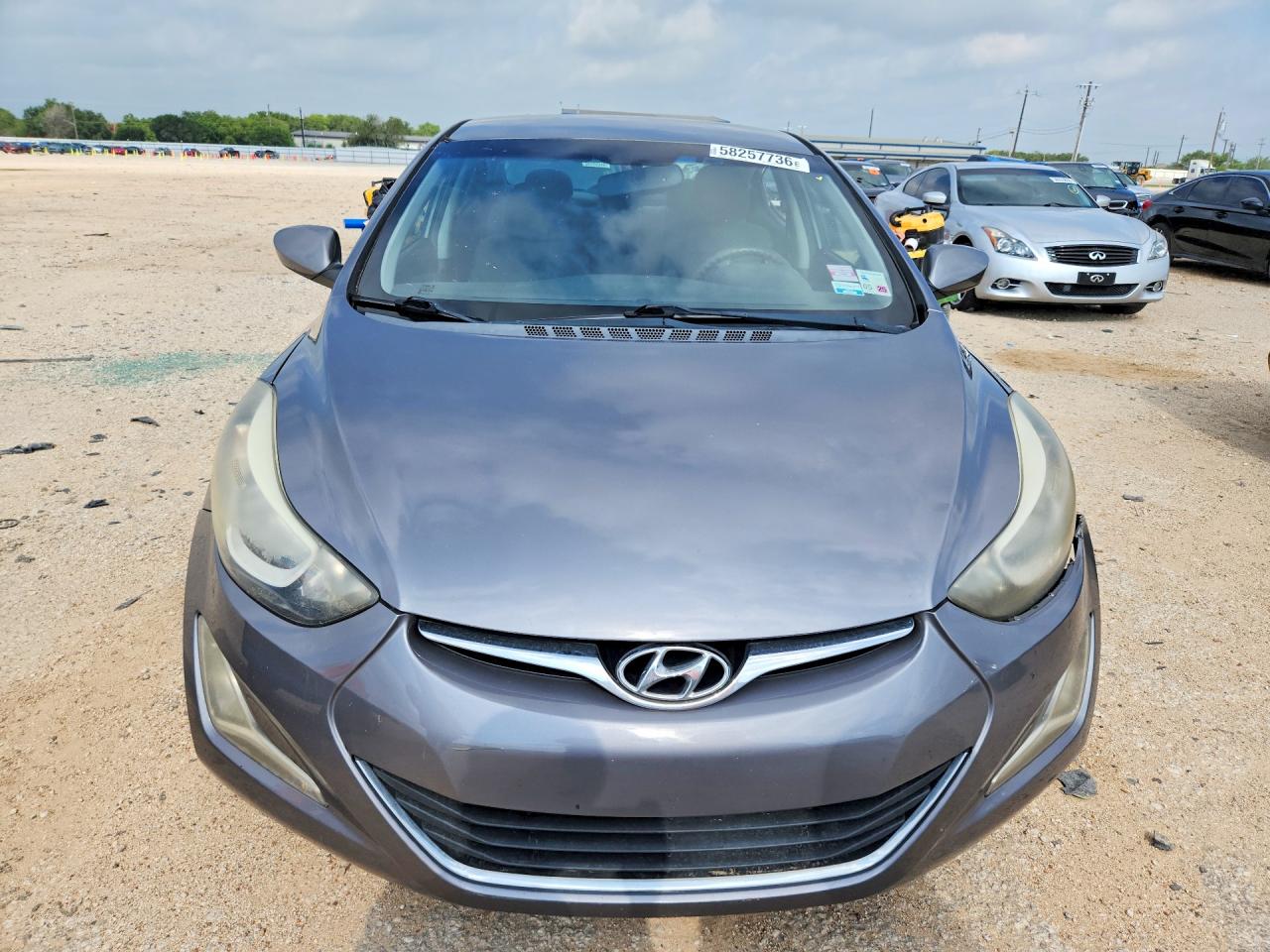 2014 Hyundai Elantra Se Silver vin: 5NPDH4AE4EH488052