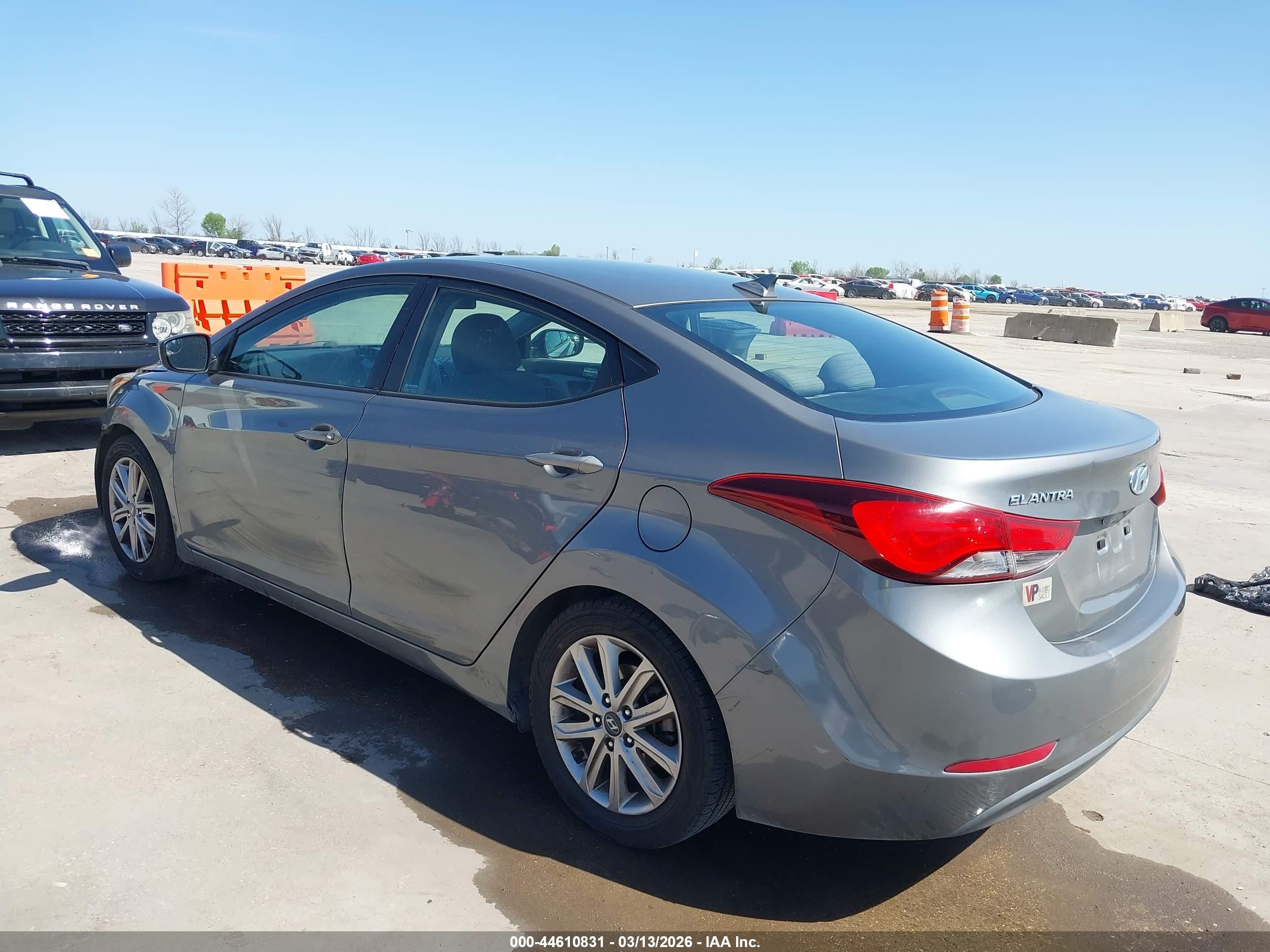 2014 Hyundai Elantra Se Gray vin: 5NPDH4AE4EH494918