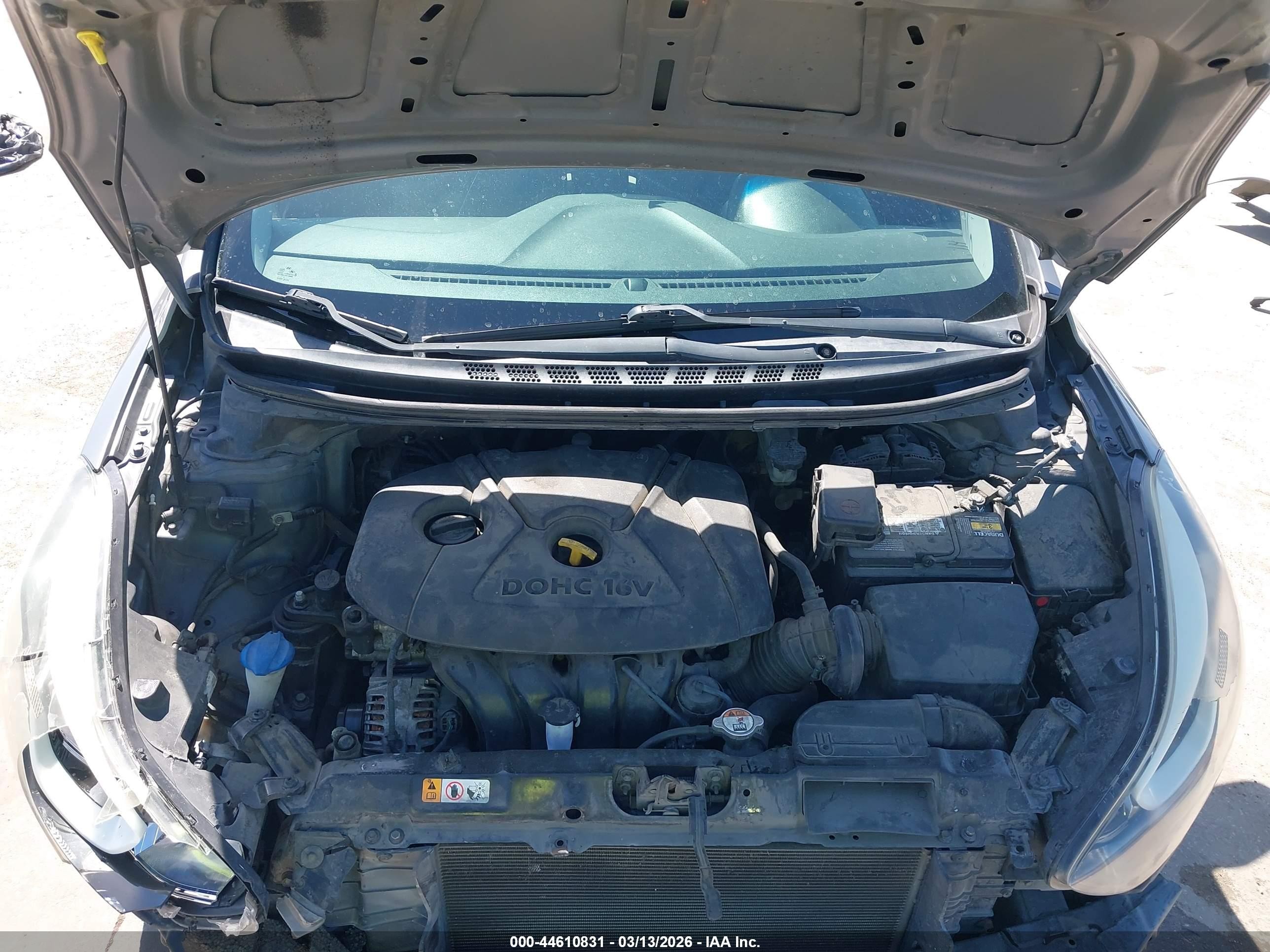 2014 Hyundai Elantra Se Gray vin: 5NPDH4AE4EH494918