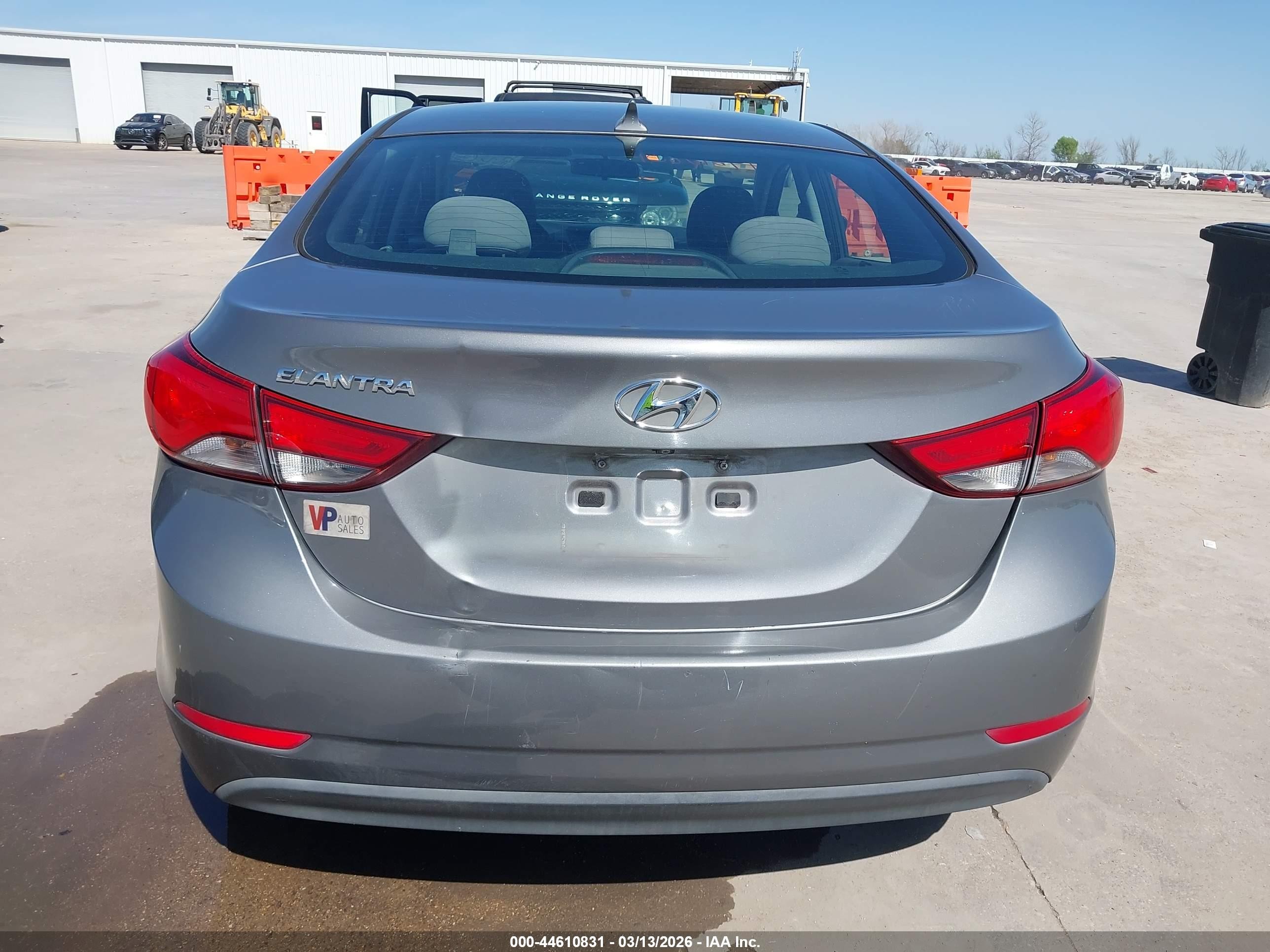 2014 Hyundai Elantra Se Gray vin: 5NPDH4AE4EH494918