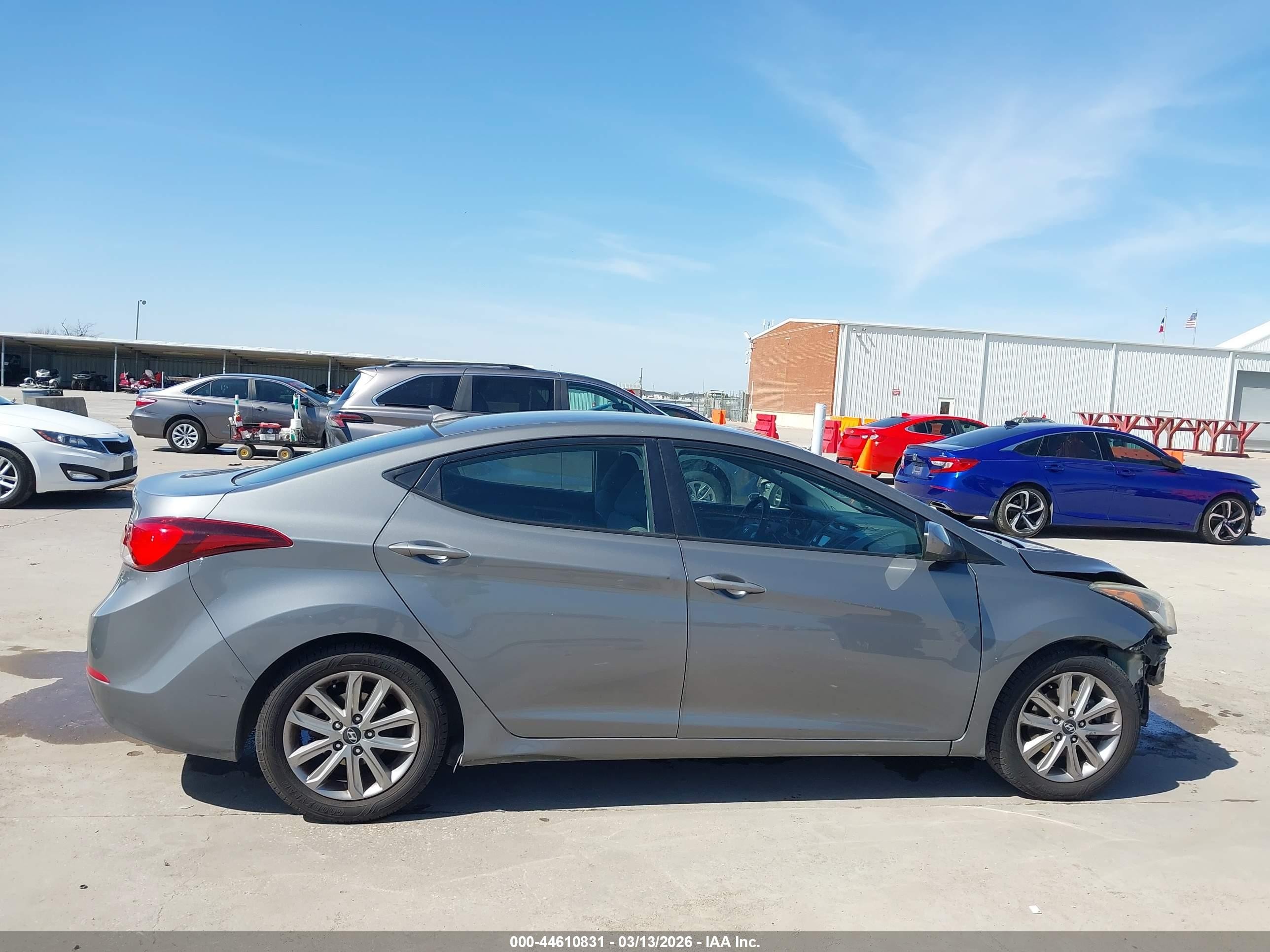 2014 Hyundai Elantra Se Gray vin: 5NPDH4AE4EH494918