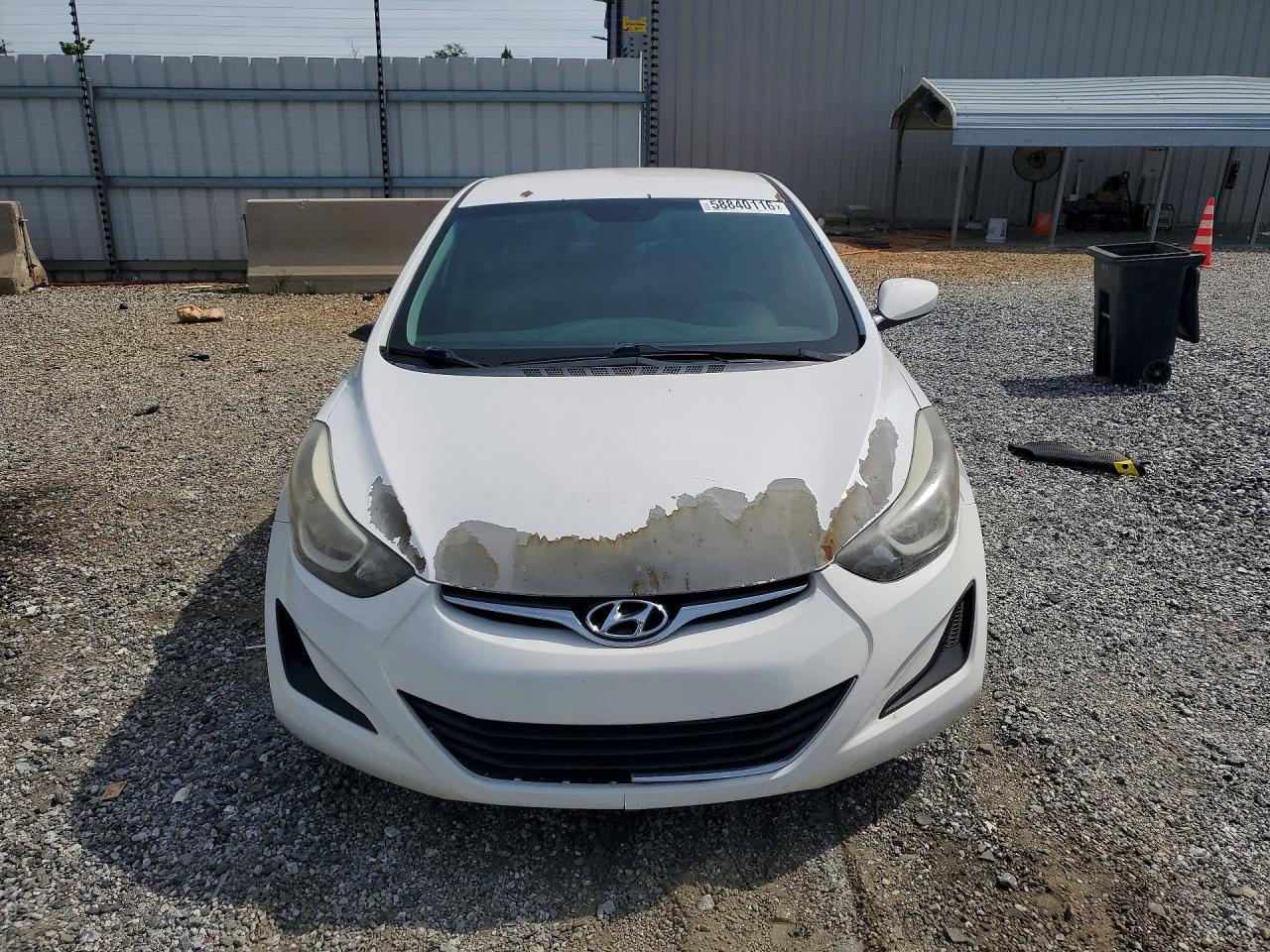 2014 Hyundai Elantra Se White vin: 5NPDH4AE4EH497575