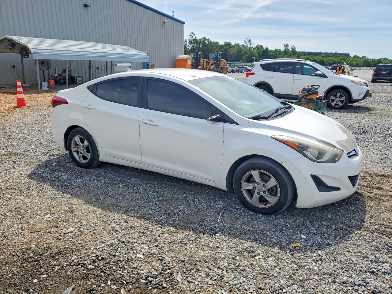 2014 Hyundai Elantra Se White vin: 5NPDH4AE4EH497575