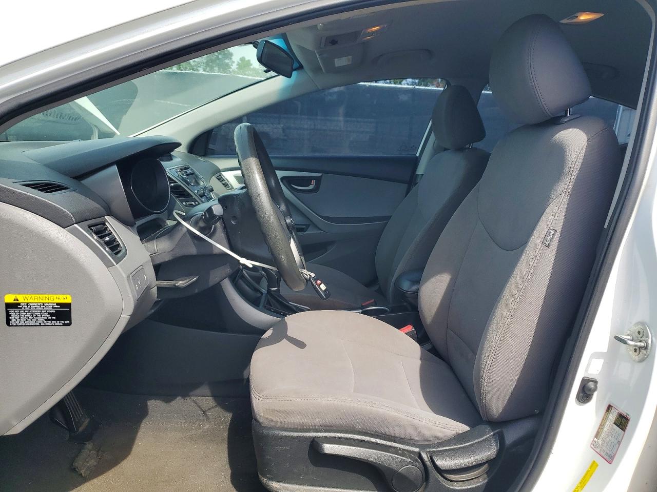 2014 Hyundai Elantra Se White vin: 5NPDH4AE4EH497575