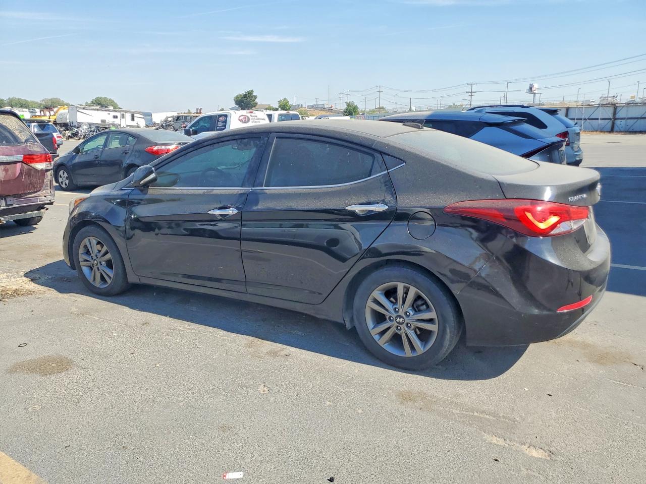 2014 Hyundai Elantra Limited Black vin: 5NPDH4AE4EH508798